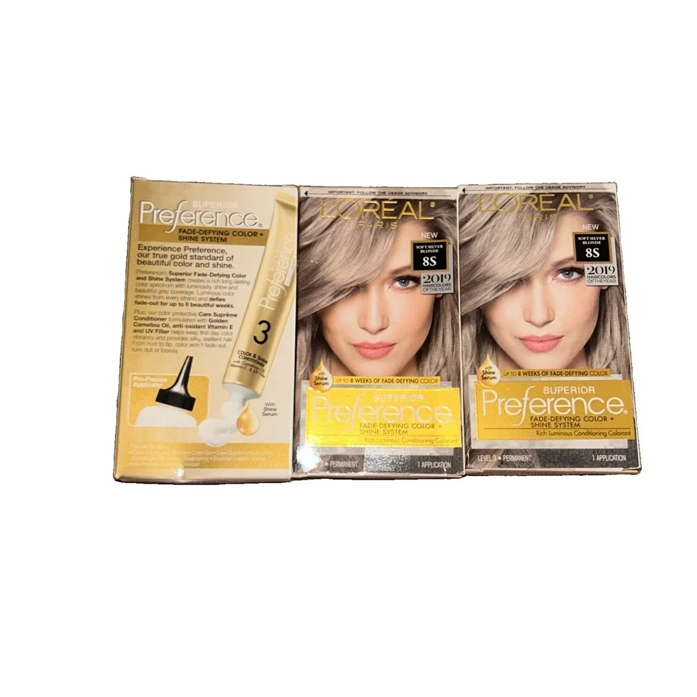 L'Oréal Paris Superior Preference Fade-Defying Shine Permanent 8s  3 Packs